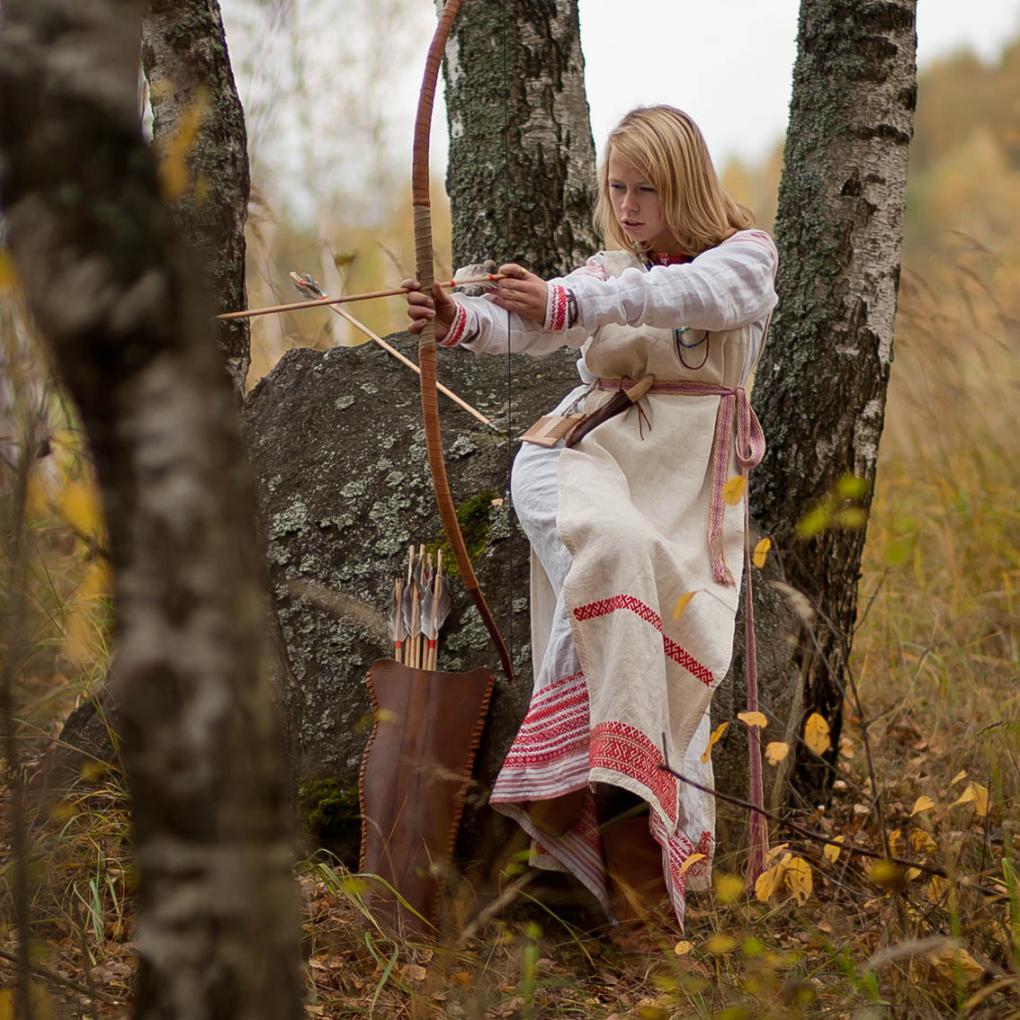 Sexy photo Girls in Slavic costumes in Hengyang